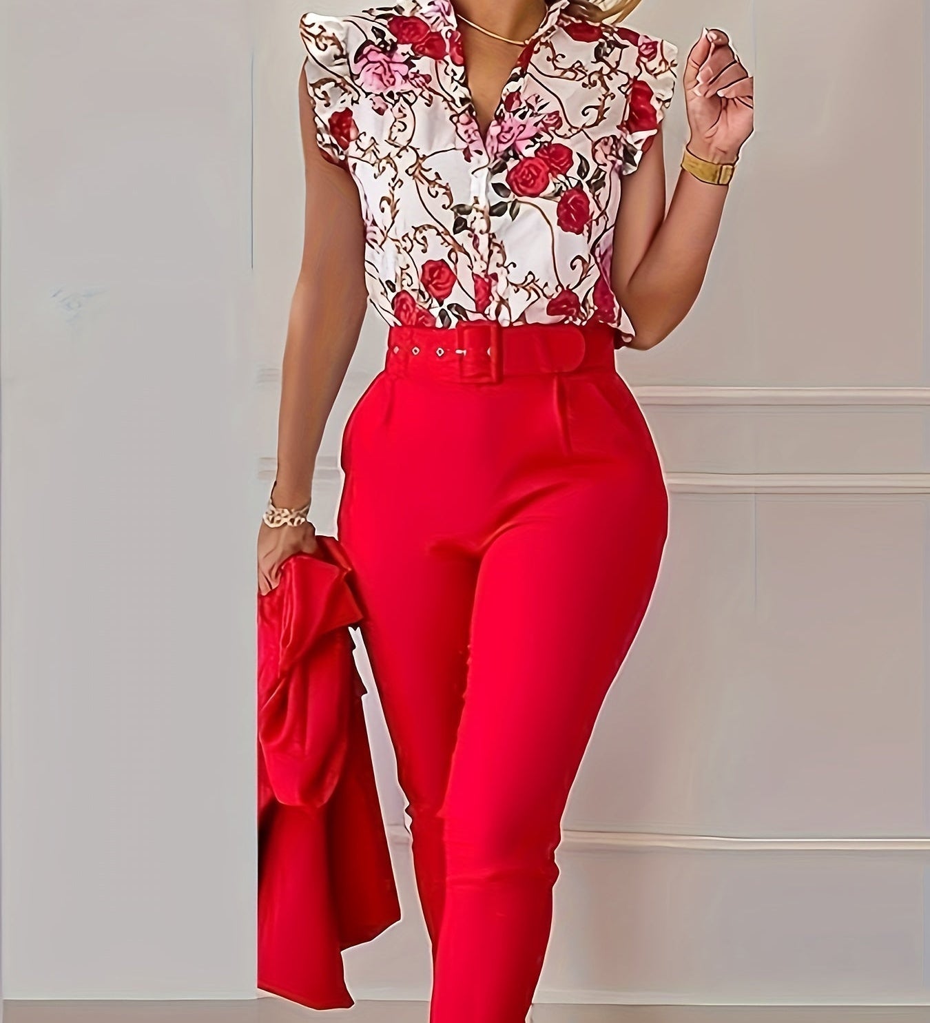 Florabel - Elegant Flutter Sleeve Set