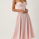 Odete - Robe midi avec corsage structuré