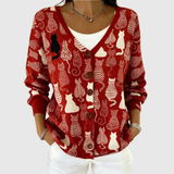 Comfortable Knitted Button-Up Cardigan