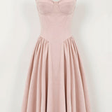 Odete - Robe midi avec corsage structuré