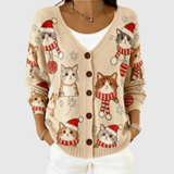 Comfortable Knitted Button-Up Cardigan