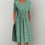 Hailey | Elegant Floral Casual Dress with Pockets