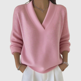 Faye | Soft V-neck sweater with a relaxed fit