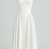 Odete - Robe midi avec corsage structuré