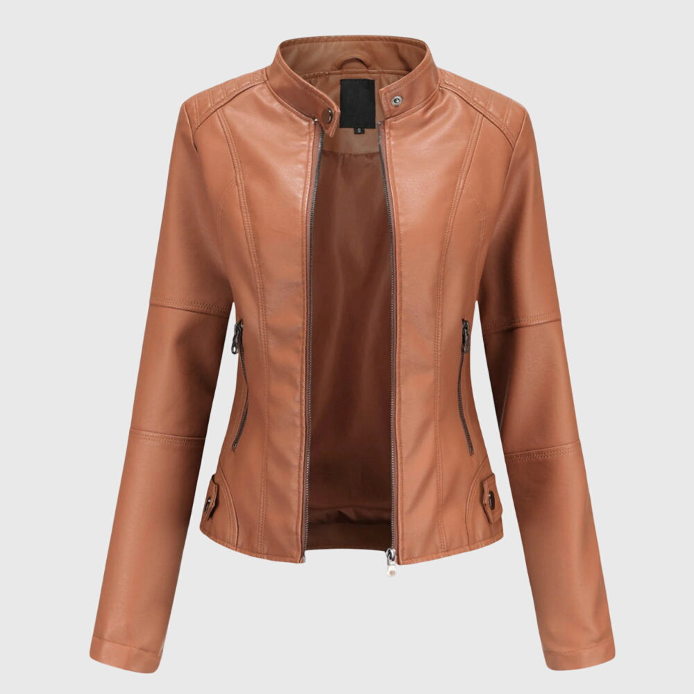Giorgina™ - Élégante veste en cuir pour femmes