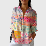Lightweight and colorful printed blouse