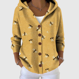 Comfortable Knitted Hoodie Cardigan