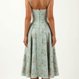 Odete - Robe midi avec corsage structuré