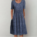 Hailey | Elegant Floral Casual Dress with Pockets