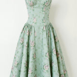 Odete - Robe midi avec corsage structuré