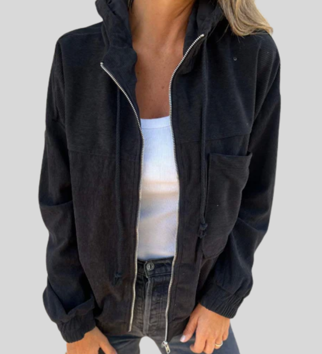 Mabel | Gilet doux zippé