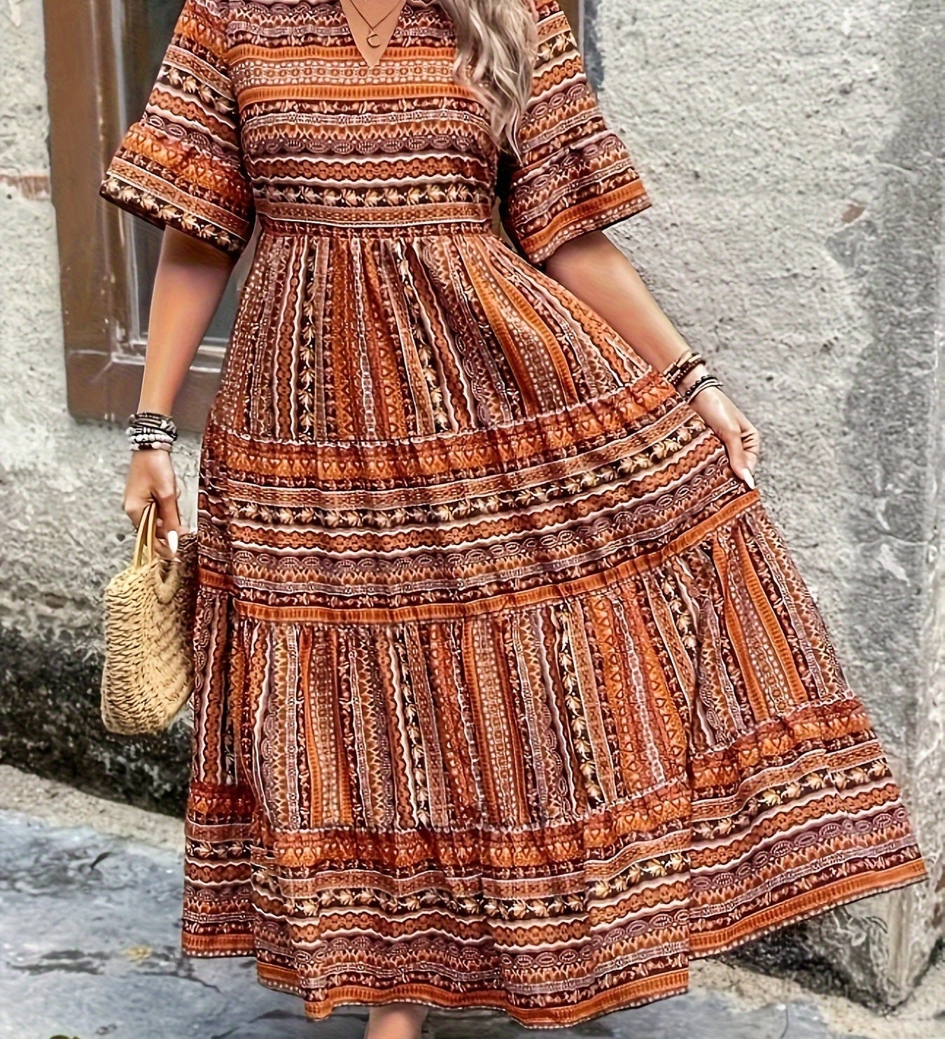 Joraine - Flowing Ethnic Dress