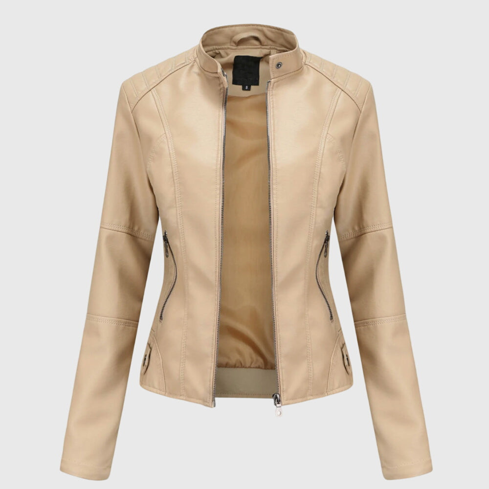 Giorgina™ - Élégante veste en cuir pour femmes