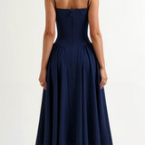 Odete - Robe midi avec corsage structuré
