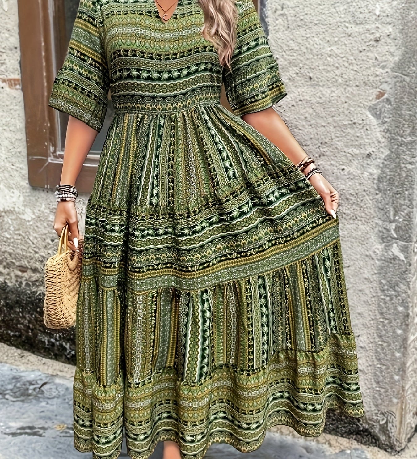 Joraine - Flowing Ethnic Dress
