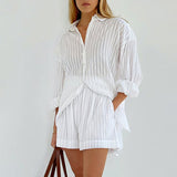 Viola - Ensemble Chemise Boutonnée et Short Fluide