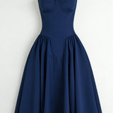 Odete - Robe midi avec corsage structuré