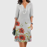 ELEANOR | ROBE LONGUE À VOLANTS FLEURIE