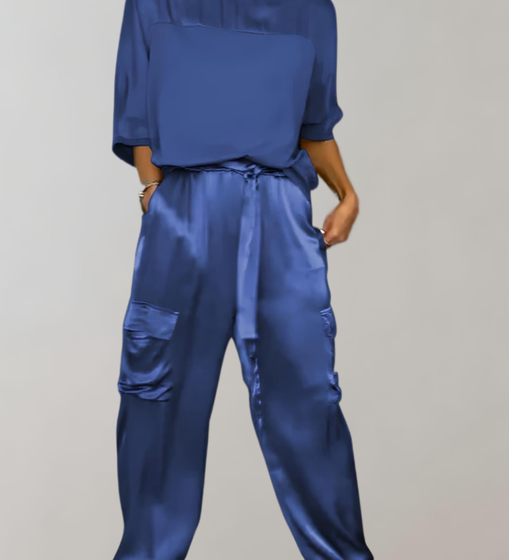 Finley - Ensemble lounge en soie cargo