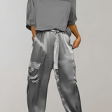 Finley - Ensemble lounge en soie cargo