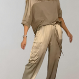 Finley - Ensemble lounge en soie cargo