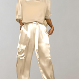 Finley - Ensemble lounge en soie cargo