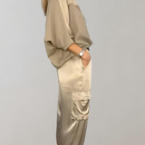 Finley - Ensemble lounge en soie cargo