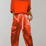 Finley - Ensemble lounge en soie cargo