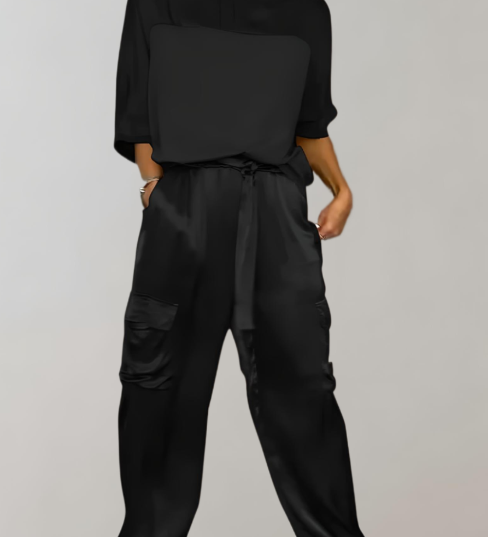 Finley - Ensemble lounge en soie cargo