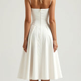 Odete - Robe midi avec corsage structuré