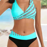 Mona | Bikini avec un motif aux tons chauds