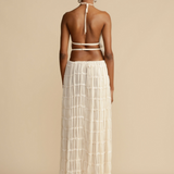WENDY - Ensemble crop top à bretelles et jupe