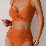 Maria | Ensemble de bikini à taille haute d'été