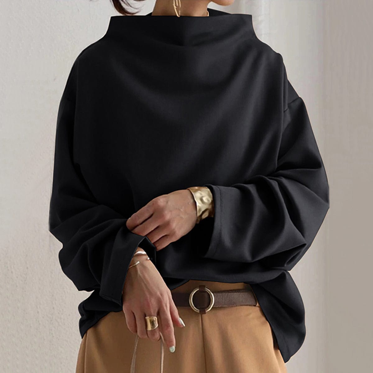 Lisa | Casual high-neck top