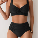 Maria | Ensemble de bikini à taille haute d'été