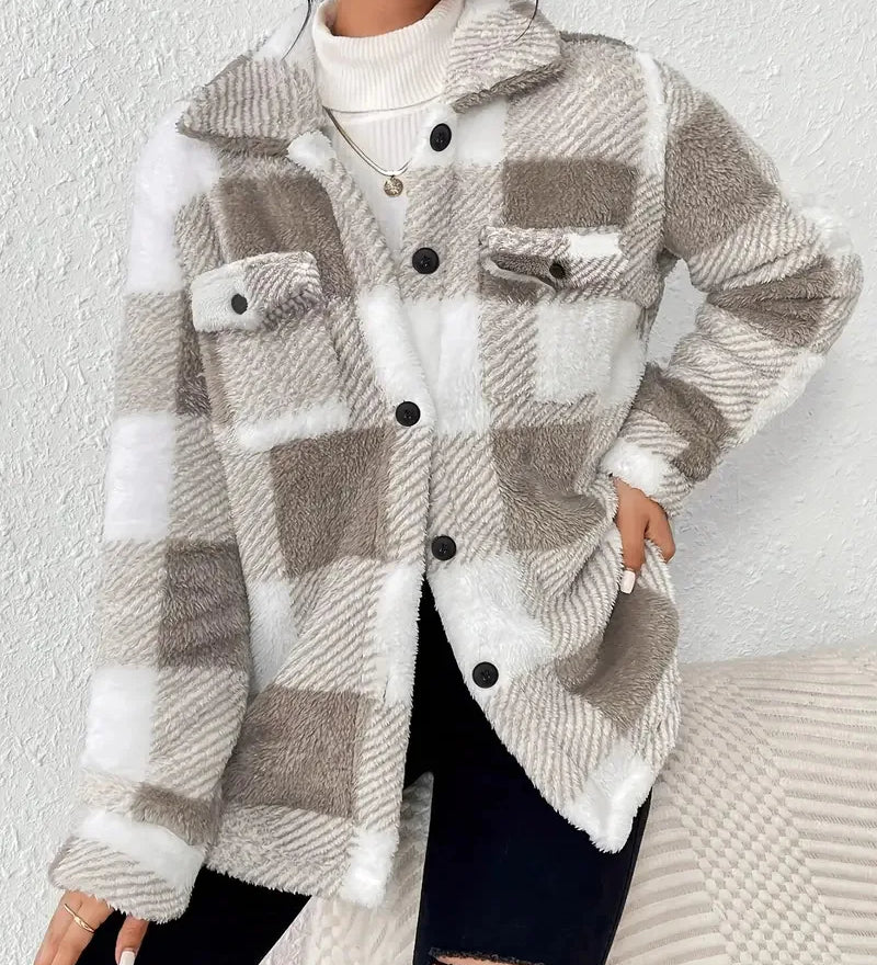 Martin | Veste polaire élégante à carreaux