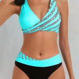 Mona | Bikini avec un motif aux tons chauds