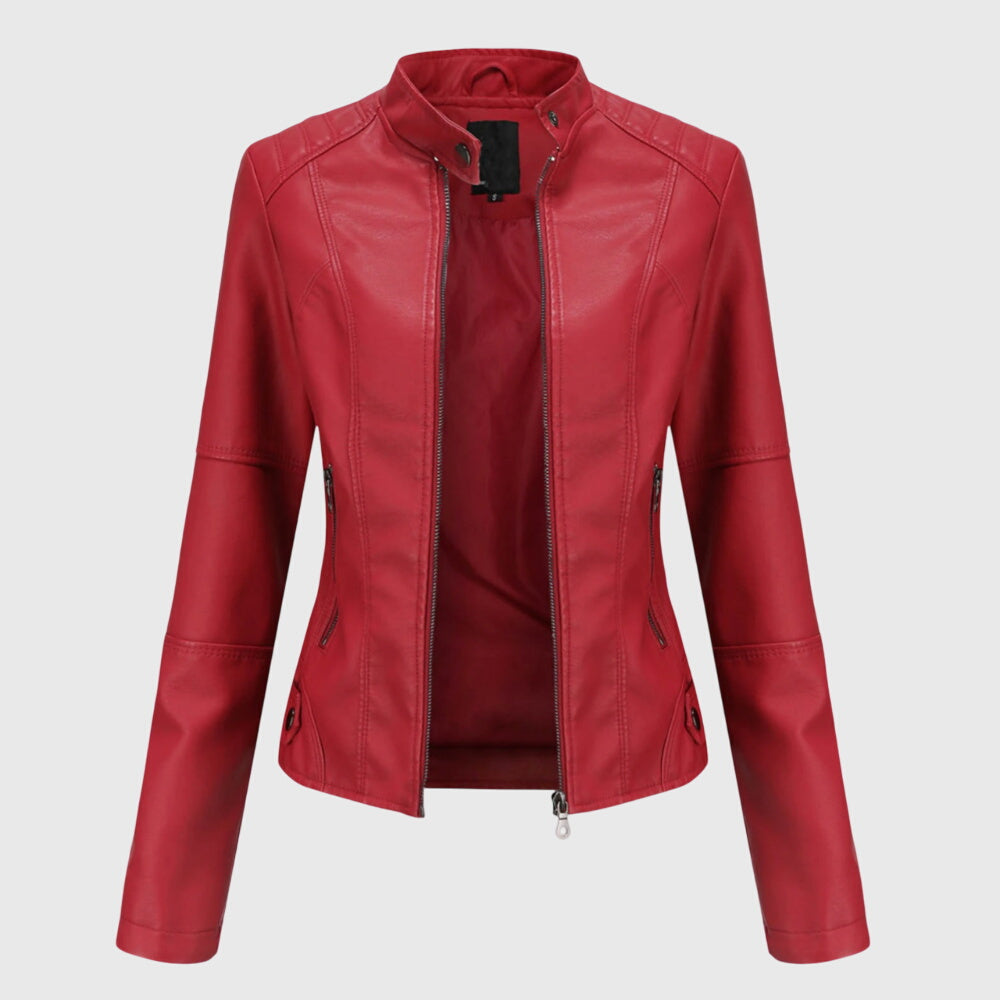 Giorgina™ - Élégante veste en cuir pour femmes