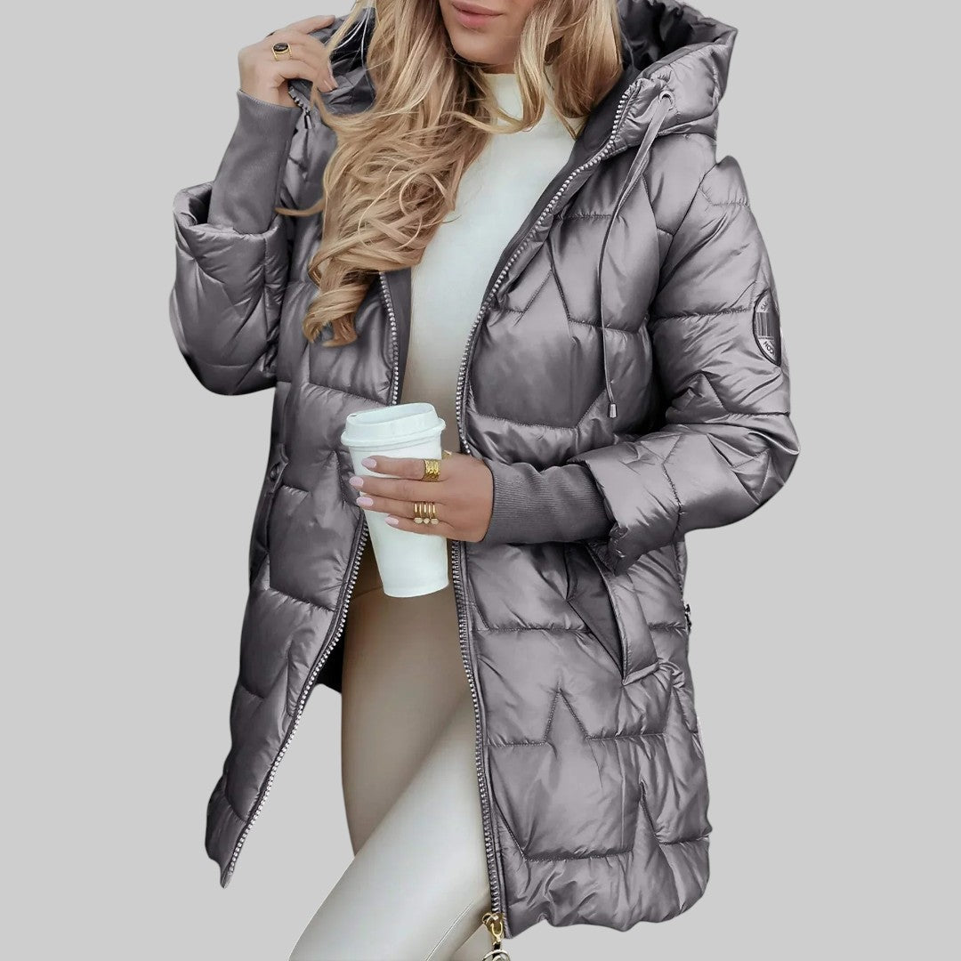 Cécilia | Manteau d'automne élégant à capuche