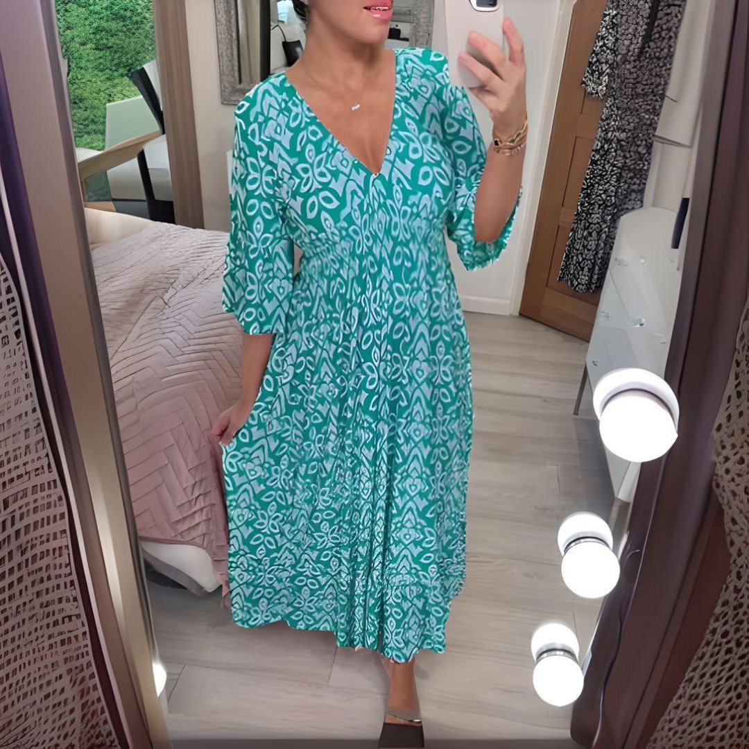 Lillia - Robe imprimée bohème