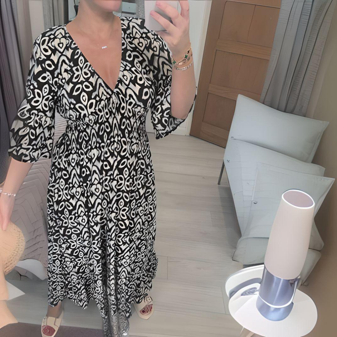 Lillia - Robe imprimée bohème