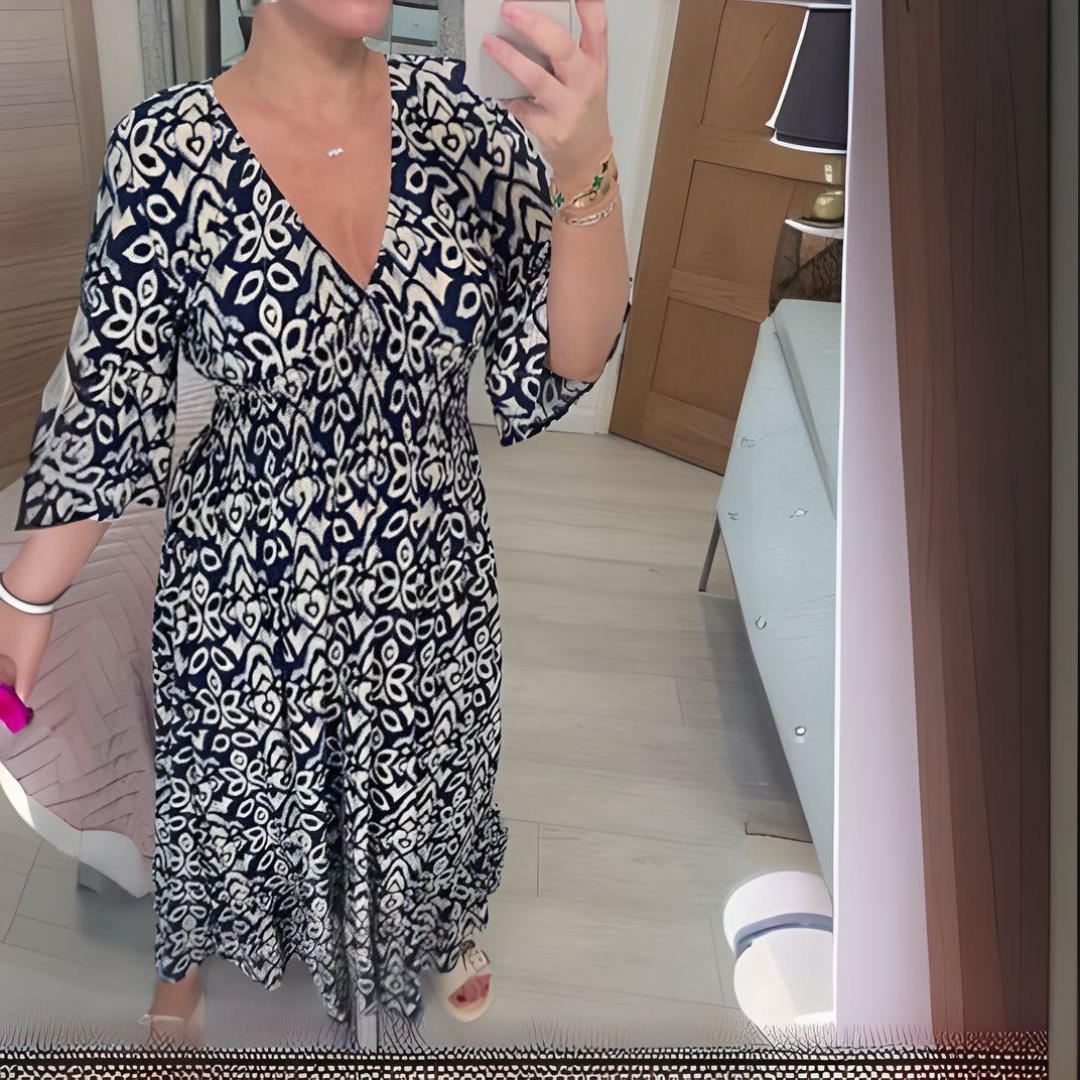 Lillia - Robe imprimée bohème